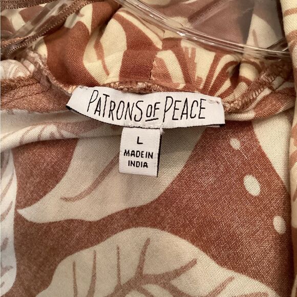 PATRONS OF PEACE SZ LARGE
CARMEL OPEN FRONT KIMONO FLORAL BIRDS - Picture 6 of 7